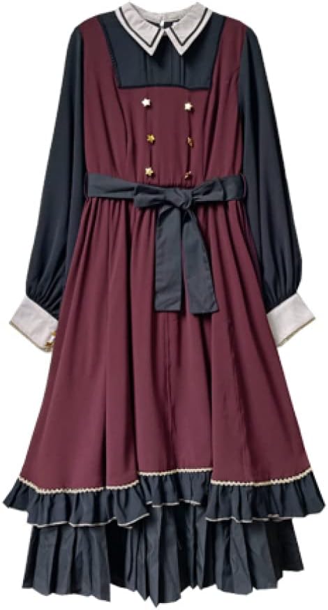 ブラウン系チェック柄長袖ロングワンピースと袖無しエプロン風アンサンブル 楽天市場】まるでワンピース 1日着たまま 防水ロング丈エプロン